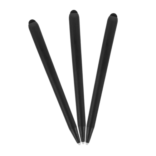 ERINGOGO 3 Stück Doppelköpfiger Stift Universeller Touch-stift Stift Für Telefon Touchscreen-stift Für Handschrift-stift Kleinkind Tablet Stylus Pen Tablet-stift Black Abs von ERINGOGO