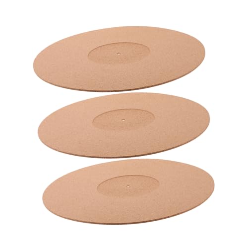 ERINGOGO 3 Stück Schallplattenmatte aus Vinyl Aufzeichnungsblock Abspielgerät Platte für Plattenspieler Plattenschutzmatte Plattenspielermatte für Tisch Plattenspieler Gummimatte Kork ERINGOGO 3 Stück Schallplattenmatte aus Vinyl Aufzeichnungsblock Abspielgerät Platte für Plattenspieler Plattenschutzmatte Plattenspielermatte für Tisch Plattenspieler Gummimatte Kork von ERINGOGO
