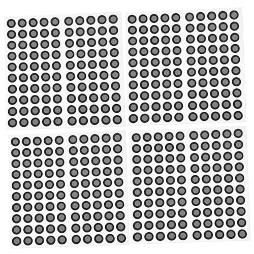 ERINGOGO 4 Bogen Scanmarker Punktlesegerät Punktpunktmarker Punktscanmarker Referenzpunktmarker Reflektierende Wegmarkierungen Wegmarkierung Reflektoren Reflexfolie Silber von ERINGOGO