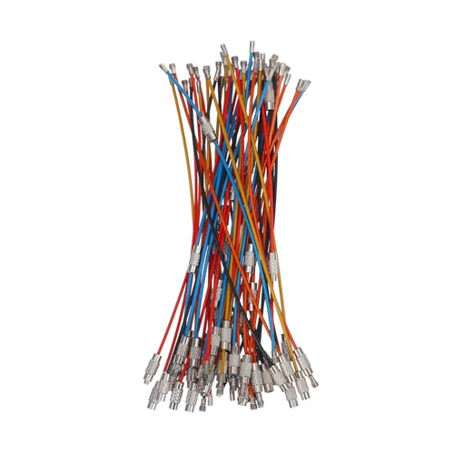 ERINGOGO 50Stücke Schlüsselring Kabel Bunten Draht Schlüsselanhänger für Kreative Kombinationen Robust Vielseitig Einsetzbar als Accessoire für Schlüssel ERINGOGO 50Stücke Schlüsselring Kabel Bunten Draht Schlüsselanhänger für Kreative Kombinationen Robust Vielseitig Einsetzbar als Accessoire für Schlüssel von ERINGOGO