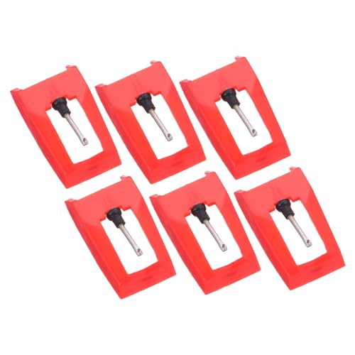 ERINGOGO 6 Stück Stift Abspielgerät Stylus-Nadel aufzeichnen Drehscheibe Messgerät Grammophon Austausch der Vinylnadel Ersatznadeln für Plattenspieler Nadel für Plattenspieler Aluminium rot ERINGOGO 6 Stück Stift Abspielgerät Stylus-Nadel aufzeichnen Drehscheibe Messgerät Grammophon Austausch der Vinylnadel Ersatznadeln für Plattenspieler Nadel für Plattenspieler Aluminium rot von ERINGOGO