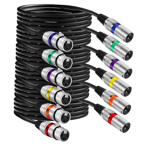 ERINGOGO 6 Stück doppelt geschirmtes Kabel Dual Mikrofonkabel Lautsprecherkabel WAHR Audiokabel männlich auf weiblich Kabel für Mikrofonmischer blanker Kupferdraht ERINGOGO 6 Stück doppelt geschirmtes Kabel Dual Mikrofonkabel Lautsprecherkabel WAHR Audiokabel männlich auf weiblich Kabel für Mikrofonmischer blanker Kupferdraht von ERINGOGO