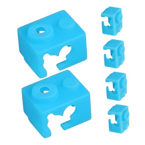 ERINGOGO 6 Stücke Silikon Heizung Pad Socke Heizung Block Abdeckungen Silica Gel Silikon Socke Sky Blau Drucker Heizung Block von ERINGOGO