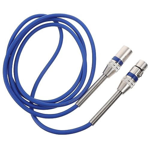 ERINGOGO Audioleitung Mikrofonkabel Gaming -Mikrofon Mikrofonanschlüsse Audioverlängerungskabel Mikrofon-Patchkabel Mikrofonstecker XLR-Kabel Mikrofonverkabelung Mikrofonteil PVC Blau von ERINGOGO