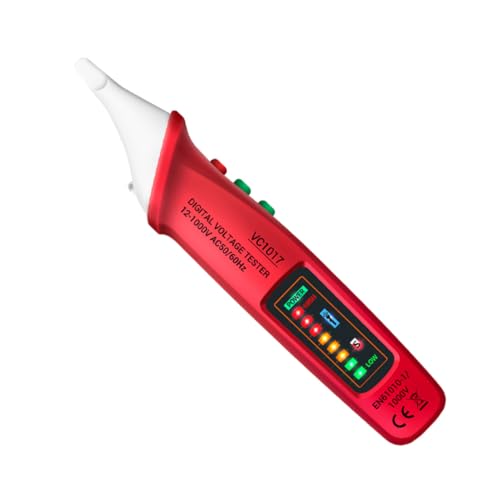 ERINGOGO Dauerhafter nicht Kontaktierter Spannungsprüfer mit Taschenlampe Tragbarer Spannungsprüfstift für Multifunktional Präzise für Elektroprüfungen Notfälle ERINGOGO Dauerhafter nicht Kontaktierter Spannungsprüfer mit Taschenlampe Tragbarer Spannungsprüfstift für Multifunktional Präzise für Elektroprüfungen Notfälle von ERINGOGO