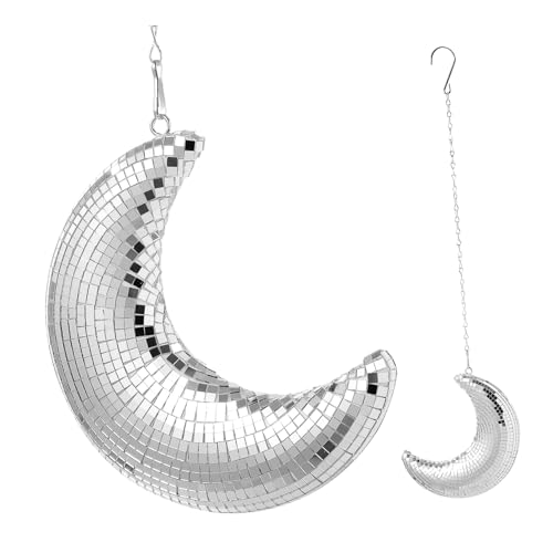 ERINGOGO Disco Kugel Dekoration Silberne Mond Discokugel für Hochzeiten Partys und Zuhause Funkeleffekt für Vielseitig Einsetzbar Stilvolle Wand und Raumdekoration ERINGOGO Disco Kugel Dekoration Silberne Mond Discokugel für Hochzeiten Partys und Zuhause Funkeleffekt für Vielseitig Einsetzbar Stilvolle Wand und Raumdekoration von ERINGOGO