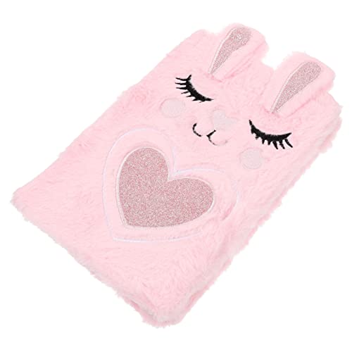 ERINGOGO Rosa Kaninchenhandbuch Cartoons Unicorn Notebook Notizblock aufnehmen Cartoon-Notizblock Zeitschrift für Mädchen tagebuch tagebuch notizbuch süße Notizbilder Plüsch von ERINGOGO