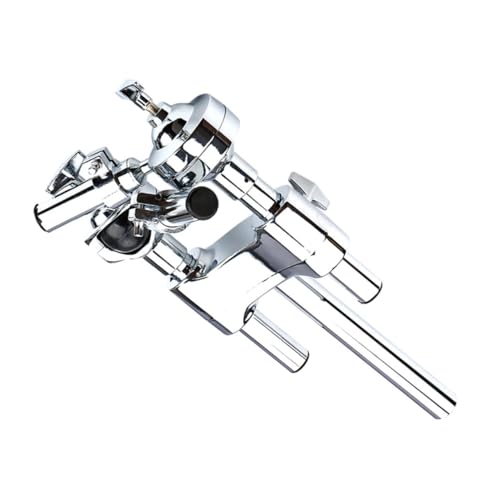 ERINGOGO Trommelstandrohr Percussion Instrument Accessoire Halterung für Schlaginstrument stehen für Trommel Ständer für Schlaginstrument Fasshalter aus Metall Silver von ERINGOGO