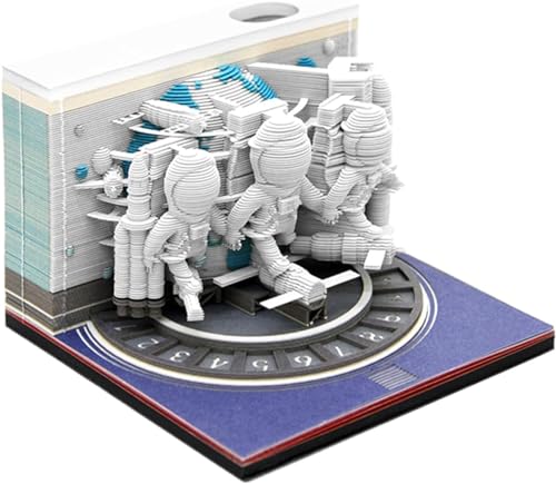3D-Notizblock Astronauten Haftnotizen, 210 Blatt Memo Pad Papier Kunst 3D Notizblock, Notizblöcke für Kind/Liebhaber/Freunde/Ehefrau/Student Geschenke (Astronauten) von ERKIES