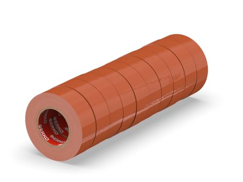 ERKO Isolierband Braun 15mm x 10m PVC Set 10 Stück Elektrische Leitungen Reparatur, Hochflexibel mit starker Klebekraft, Chemiebeständig, Wasserfest, Klebeband ERKO Isolierband Braun 15mm x 10m PVC Set 10 Stück Elektrische Leitungen Reparatur, Hochflexibel mit starker Klebekraft, Chemiebeständig, Wasserfest, Klebeband von ERKO