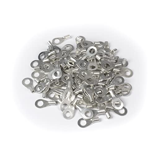 ERKO Ringkabelschuhe Set 100 Stück 0,5 ÷ 1mm² M4 Professionalle kupfer, galvanisch verzinnt, nach DIN 46234, Ohne Isolierung für Mehraderkabel Cu, schützt elektrische Verbindungen ERKO Ringkabelschuhe Set 100 Stück 0,5 ÷ 1mm² M4 Professionalle kupfer, galvanisch verzinnt, nach DIN 46234, Ohne Isolierung für Mehraderkabel Cu, schützt elektrische Verbindungen von ERKO