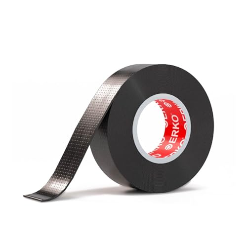 ERKO Selbstverschweißendes Isolierband Universal 5m x 19mm x 0.76mm Schwarz, Reparatur Klebeband für Rohre, Kabel, Werkzeug, Dichtungen Sanitär, elastisches Isolierband aus Gummi ERKO Selbstverschweißendes Isolierband Universal 5m x 19mm x 0.76mm Schwarz, Reparatur Klebeband für Rohre, Kabel, Werkzeug, Dichtungen Sanitär, elastisches Isolierband aus Gummi von ERKO