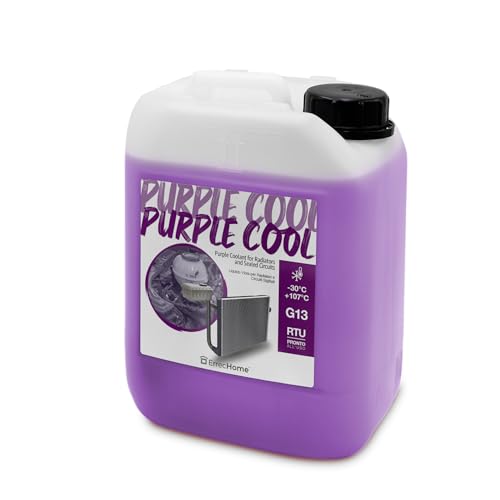 ErrecHome Purple Cool, Violette Kühlerflüssigkeit -30°C/+107°C, Frostschutzmittel G13 mit Glyzerin-Zusatzpaket, gebrauchsfertig, 5 Liter ErrecHome Purple Cool, Violette Kühlerflüssigkeit -30°C/+107°C, Frostschutzmittel G13 mit Glyzerin-Zusatzpaket, gebrauchsfertig, 5 Liter von ERRECHOME