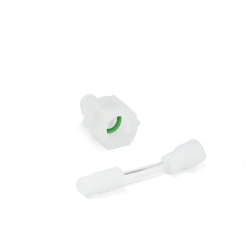 Errecom Adapter 5/16 SAE (grüner O-Ring) für Systeme mit Kältemittel R410a, R32 + Flexschlauch zum Einbringen von Additiven in Klima- und Kälteanlagen von ERRECOM