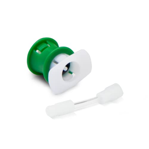 Errecom Adapter mit niederdruckseitiger Schnellkupplung für Kfz-Klimaanlagen mit Kältemittelgas R123yf (grüner) + Flexschlauch von ERRECOM