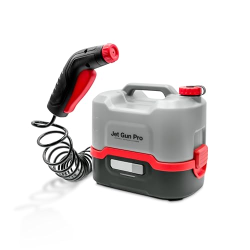Errecom Jet Gun PRO, Tragbarer Akku-Hochdruckreiniger, 8-L-Wasserbehälter, 3-m-Spiralschlauch, Gewicht 2,1 Kg Errecom Jet Gun PRO, Tragbarer Akku-Hochdruckreiniger, 8-L-Wasserbehälter, 3-m-Spiralschlauch, Gewicht 2,1 Kg von ERRECOM