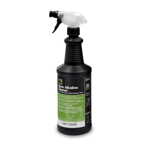 Errecom Nano Alkaline Cleaner, Alkalischer Reiniger für Außengerät der Kälte- und Klimaanlagen, gebrauchsfertig, 1L Sprühflasche von ERRECOM