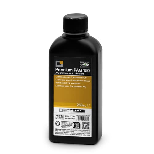 Premium PAG 150 Schmierstoff für KZF- Klimaanlagen mit R12 - R134a - R1234y elektrischen Kompressoren Premium PAG 150 Schmierstoff für KZF- Klimaanlagen mit R12 - R134a - R1234y elektrischen Kompressoren von ERRECOM