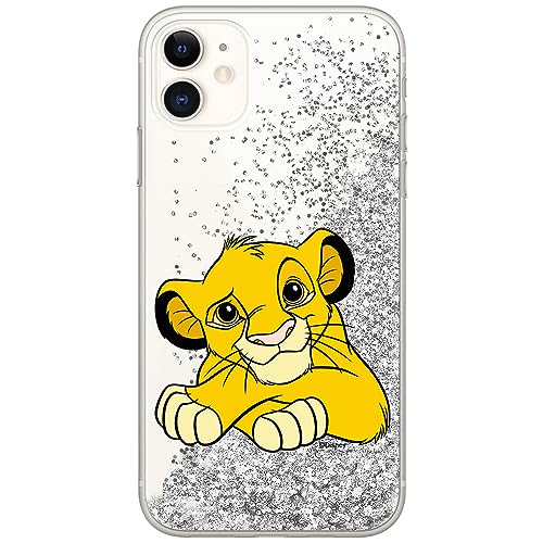 ERT GROUP Handyhülle für Apple iPhone 11 Original und offiziell Lizenziertes Disney Muster Simba & Friends 009 optimal an die Form des Handy angepasst, mit Glitter Overflow Effekt von ERT GROUP
