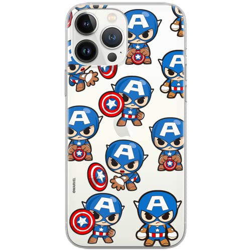 ERT GROUP Handyhülle für Apple iPhone 12/12 PRO Original und offiziell Lizenziertes Marvel Muster Captain America 029 optimal an die Form des Handy angepasst, teilweise transparent von ERT GROUP