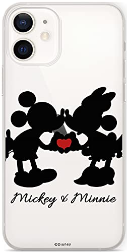 ERT GROUP Handyhülle für Apple iPhone 12 Mini Original und offiziell Lizenziertes Disney Muster Mickey & Minnie 003 optimal an die Form des Handy angepasst, teilweise transparent von ERT GROUP