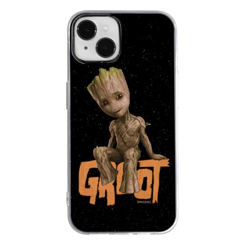 ERT GROUP Handyhülle für Apple iPhone 14 Original und offiziell Lizenziertes Marvel Muster Groot 005 optimal an die Form des Handy angepasst, hülle aus TPU von ERT GROUP