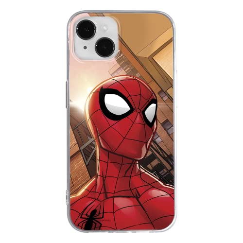 ERT GROUP Handyhülle für Apple iPhone 14 Original und offiziell Lizenziertes Marvel Muster Spider Man 003 optimal an die Form des Handy angepasst, hülle aus TPU von ERT GROUP