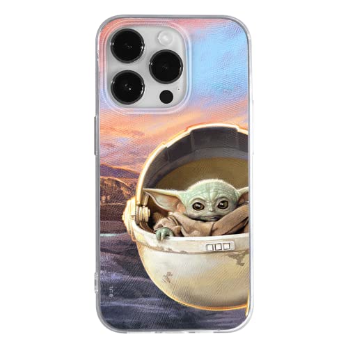 ERT GROUP Handyhülle für Apple iPhone 14 PRO MAX Original und offiziell Lizenziertes Star Wars Muster Baby Yoda 005 optimal an die Form des Handy angepasst, hülle aus TPU von ERT GROUP