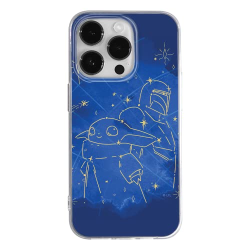 ERT GROUP Handyhülle für Apple iPhone 14 PRO MAX Original und offiziell Lizenziertes Star Wars Muster Baby Yoda 023 optimal an die Form des Handy angepasst, hülle aus TPU von ERT GROUP