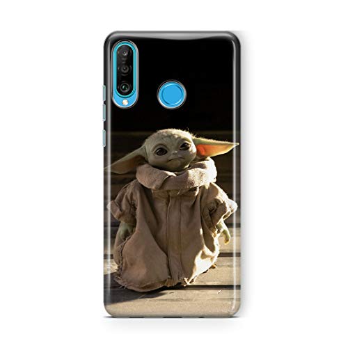 ERT GROUP Handyhülle für Huawei P30 Lite Original und offiziell Lizenziertes Star Wars Muster Baby Yoda 001 optimal an die Form des Handy angepasst, hülle aus TPU von ERT GROUP