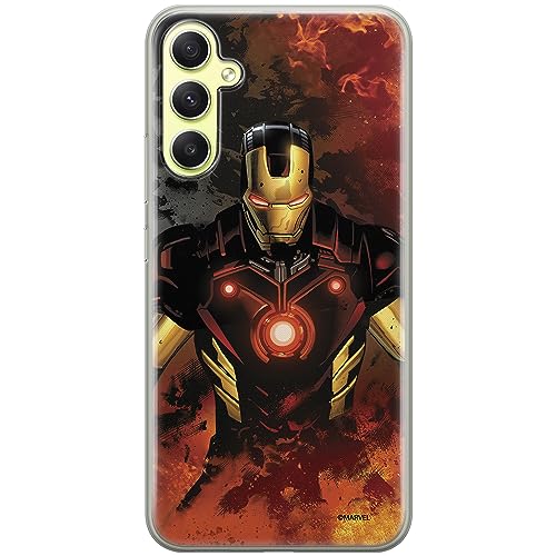 ERT GROUP Handyhülle für Samsung A34 5G Original und offiziell Lizenziertes Marvel Muster Iron Man 003 optimal an die Form des Handy angepasst, hülle aus TPU von ERT GROUP