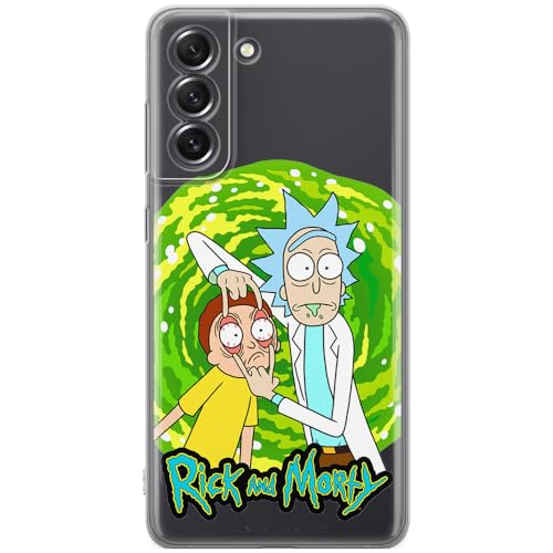 ERT GROUP Handyhülle für Samsung S21 FE Original und offiziell Lizenziertes Rick and Morty Muster Rick & Morty 007 optimal an die Form des Handy angepasst, teilweise transparent von ERT GROUP