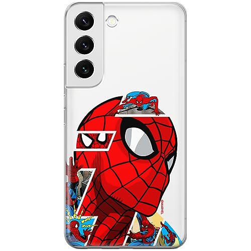 ERT GROUP Handyhülle für Samsung S22 Original und offiziell Lizenziertes Marvel Muster Spider Man 042 optimal an die Form des Handy angepasst, teilweise transparent von ERT GROUP