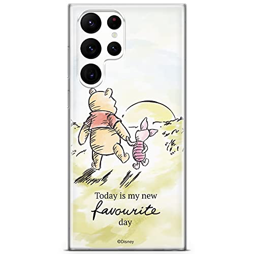 ERT GROUP Handyhülle für Samsung S22 Ultra Original und offiziell Lizenziertes Disney Muster Winnie The Pooh and Friends 012 optimal an die Form des Handy angepasst, hülle aus TPU von ERT GROUP