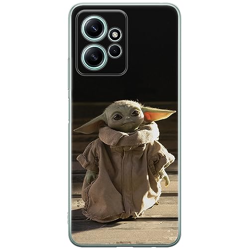 ERT GROUP Handyhülle für Xiaomi REDMI Note 12 4G Original und offiziell Lizenziertes Star Wars Muster Baby Yoda 001 optimal an die Form des Handy angepasst, hülle aus TPU von ERT GROUP