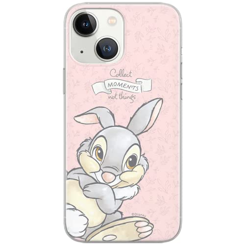 ERT GROUP Handyhülle für iPhone 13 Mini Original und offiziell Lizenziertes Disney Muster Thumper 001 Black, optimal an die Form des Handy angepasst, hülle aus TPU von ERT GROUP