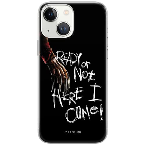 ERT GROUP Handyhülle für iPhone 13 Mini Original und offiziell Lizenziertes Horror Muster Nightmare of Elm Street 001 optimal an die Form des Handy angepasst, hülle aus TPU von ERT GROUP