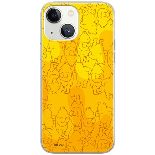 ERT GROUP Handyhülle für iPhone 13 Original und offiziell Lizenziertes Disney Muster Winnie The Pooh 003 gelb optimal an die Form des Handy angepasst, hülle aus TPU von ERT GROUP