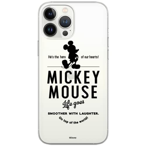 ERT GROUP Handyhülle für iPhone 13 PRO Original und offiziell Lizenziertes Disney Muster Mickey 014 optimal an die Form des Handy angepasst, hülle aus TPU, teilweise transparent von ERT GROUP