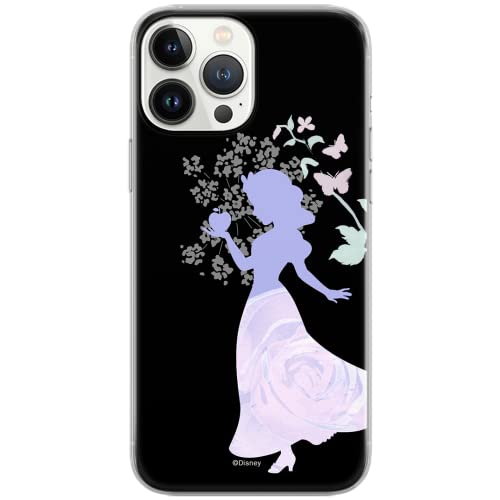 ERT GROUP Handyhülle für iPhone 13 PRO Original und offiziell Lizenziertes Disney Muster Snow weiß 003 schwarz optimal an die Form des Handy angepasst, hülle aus TPU von ERT GROUP