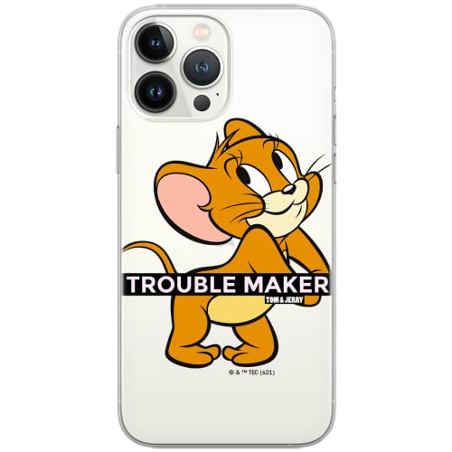 ERT GROUP Handyhülle für iPhone 13 PRO Original und offiziell Lizenziertes Tom and Jerry Muster Tom and Jerry 012 optimal an die Form des Handy angepasst, hülle aus TPU, teilweise transparent von ERT GROUP