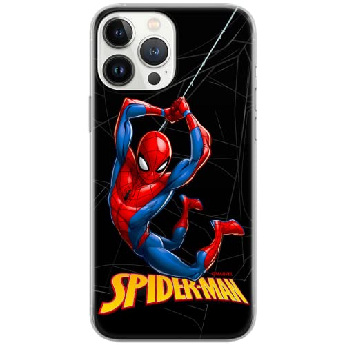 ERT GROUP Handyhülle für iPhone 13 Pro Max Original und offiziell Lizenziertes Marvel Muster Spider Man 019 schwarz optimal an die Form des Handy angepasst, hülle aus TPU von ERT GROUP