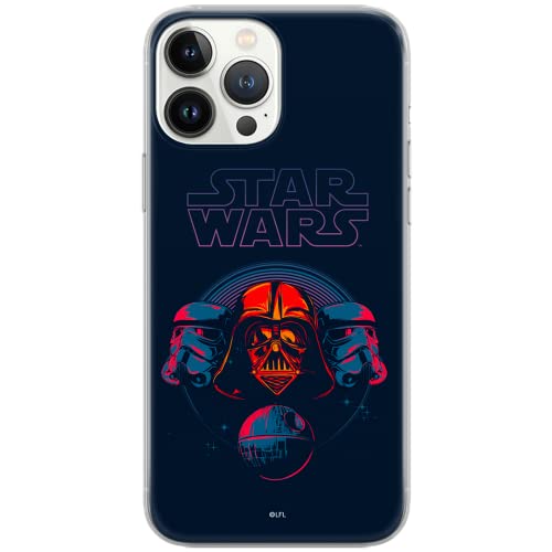 ERT GROUP Handyhülle für iPhone 13 Pro Max Original und offiziell Lizenziertes Star Wars Muster 036 blau optimal an die Form des Handy angepasst, hülle aus TPU von ERT GROUP