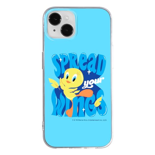 ERT GROUP Handyhülle für iPhone 14 Original und offiziell Lizenziertes Looney Tunes Muster Tweety 014 optimal an die Form des Handy angepasst, hülle aus TPU von ERT GROUP