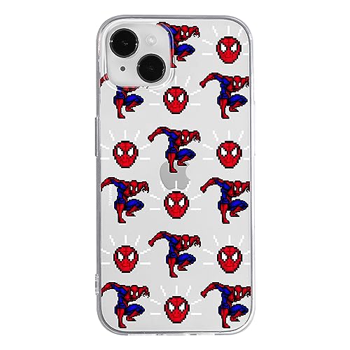 ERT GROUP Handyhülle für iPhone 14 Original und offiziell Lizenziertes Marvel Muster Spider Man 025 optimal an die Form des Handy angepasst, teilweise transparent von ERT GROUP