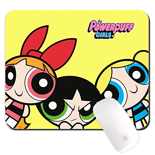 Original und offiziell Lizenziertes Powerpuff Girls Mousepad, Muster Powerpuff Girls 015 PC Computer Mousepad rutschfest 225 mm x 189 mm von ERT GROUP