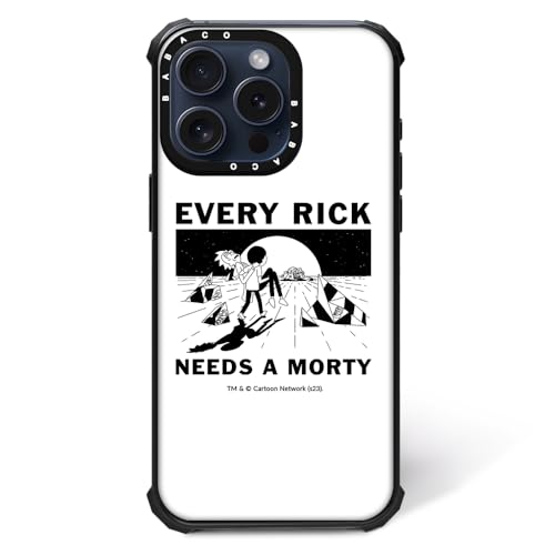 ERT GROUP Original und Offiziell Lizenziertes Rick and Morty Muster Rick & Morty 045 Magnetisch Handyhülle für iPhone 14 PRO MAX Case, Zoll Kompatibel mit MagSafe, Cover aus TPU-Silikon, White von ERT GROUP