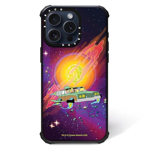 ERT GROUP Original und Offiziell Lizenziertes Rick and Morty Muster Rick & Morty 046 Magnetisch Handyhülle für iPhone 15 PRO Case, Zoll Kompatibel mit MagSafe, Cover aus TPU-Silikon, Multicolor von ERT GROUP