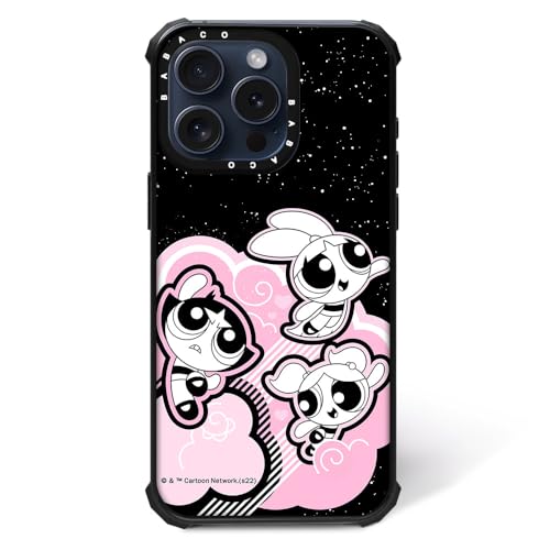 ERT GROUP Original und Offiziell Lizenziertes The Powerpuff Girls Muster The Powerpuff Girls 024 Magnetisch Handyhülle für iPhone 15 PRO Case, Zoll Kompatibel mit MagSafe, aus TPU-Silikon, Black von ERT GROUP