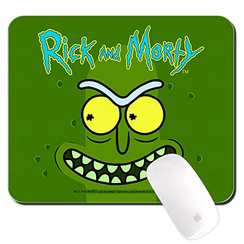 ERT GROUP Original und offiziell Lizenziertes Rick and Morty Mauspad, Muster Rick and Morty 025 Grün PC Computer Mauspad rutschfest 225 mm x 189 mm von ERT GROUP